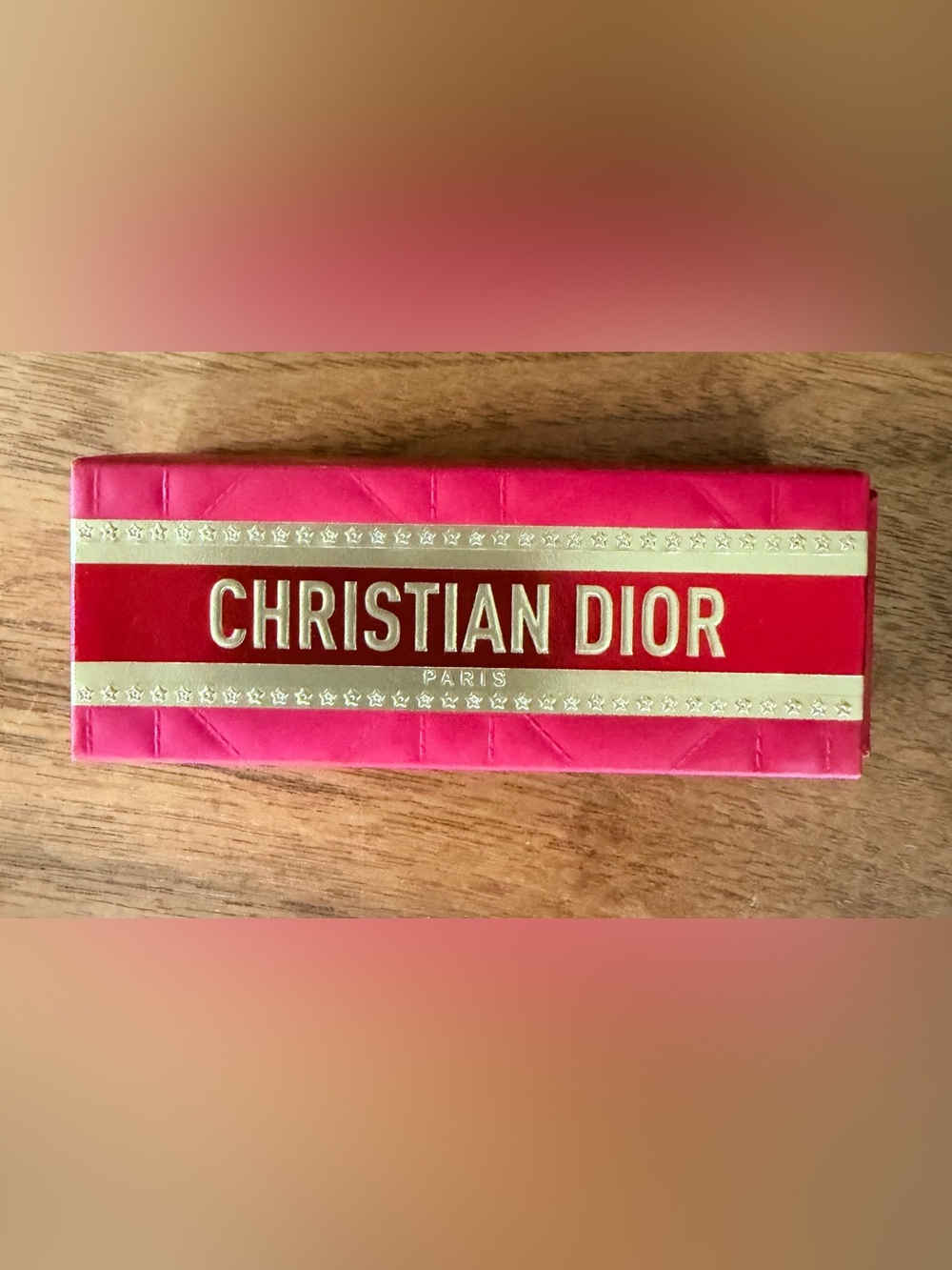 Christian Dior miniature, red and gold slide out box. NEW. Perfect for lipsticks